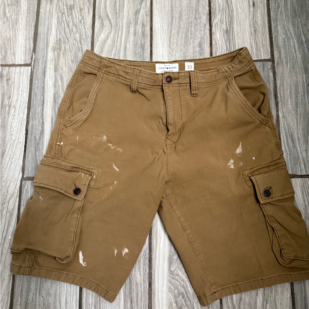 Lucky Brand Mens Cargo Shorts Size 33 Lucky Brand Mens Cargo Shorts Size 33
